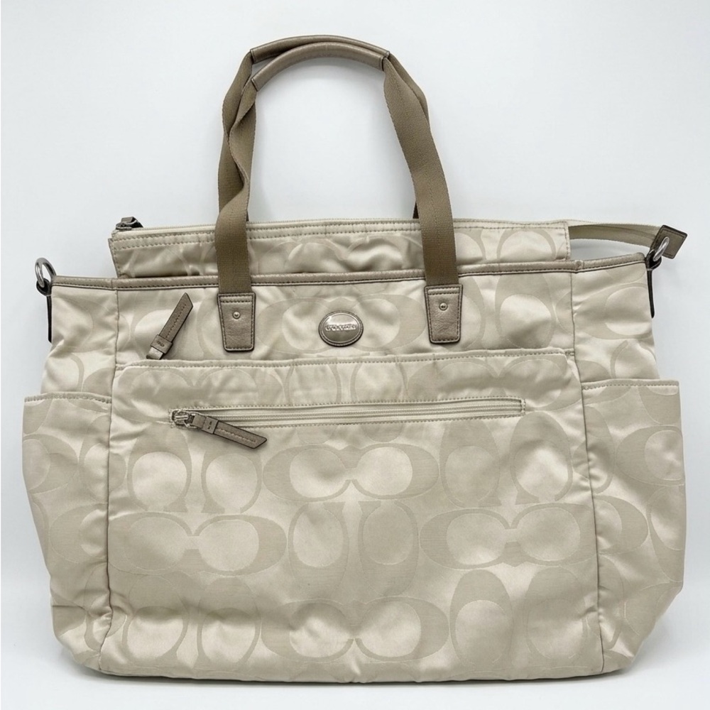 Coach Signature Nylon Baby Diaper Bag